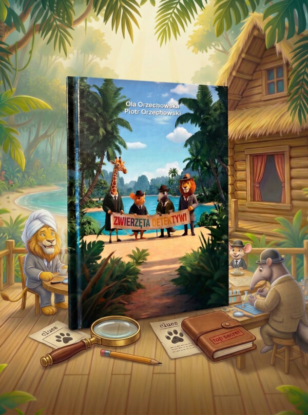 Zwierzęta Detektywi - książka z opowiadaniami dla dzieci - wydanie 3 w twardej oprawie