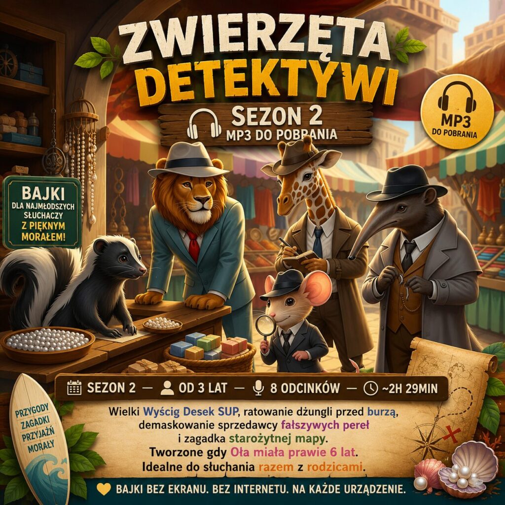 Zwierzęta Detektywi – Sezon 2 - Audiobajki MP3 do pobrania